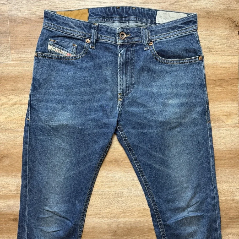 Diesel Thommer Jeans Men 29x32 Blue Slim Skinny Stretch Dark Wash Denim‎ 0848U